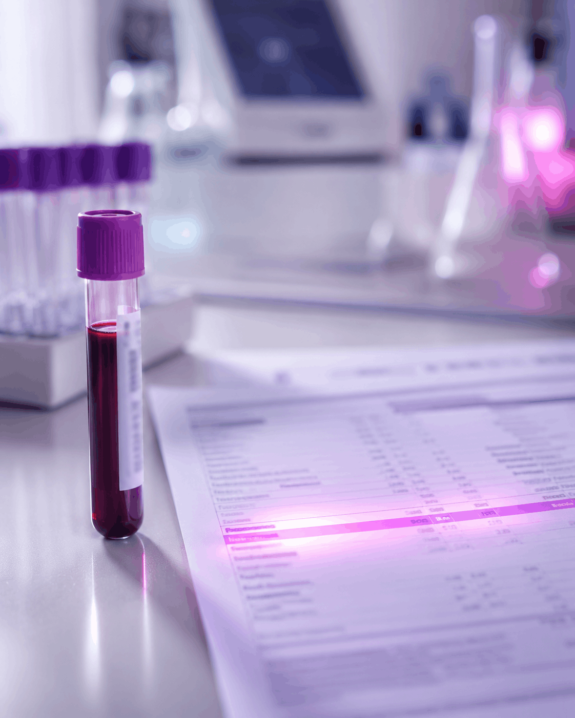 Laboranalyse des Ferritinwerts